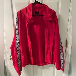 Red obey windbreaker